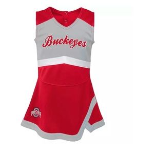 Girls (Size 4) OSU Buckeyes Cheerleader dress (Dick’s Exclusive)